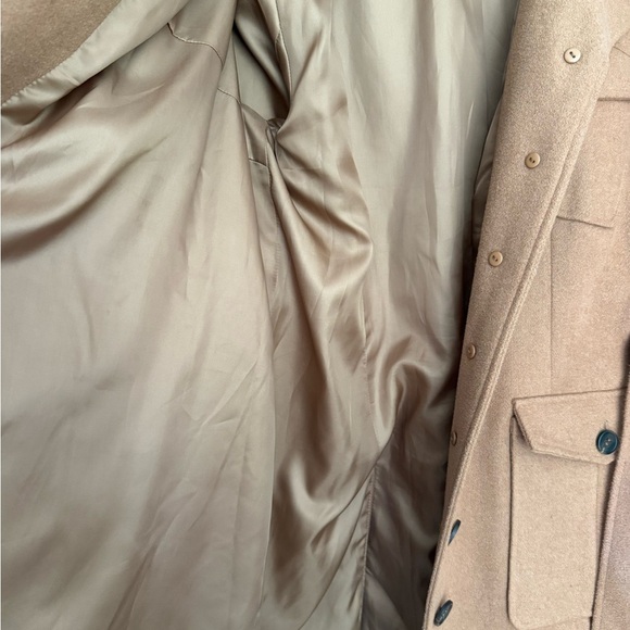 Bagatelle Lined Wool Blend Camel Belted Trench Coat Size 1X - Picture 11 of 13